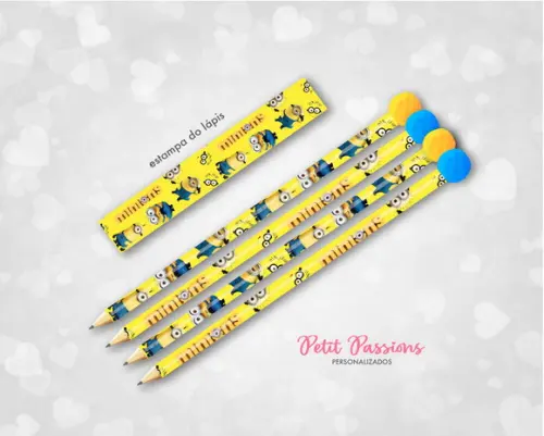 Card com Lápis Minions - Pompom