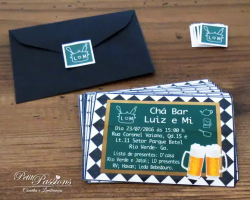 Convite Chá Bar