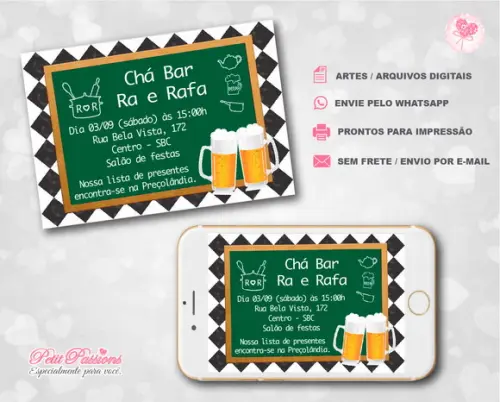 Convite Digital - Chá Bar