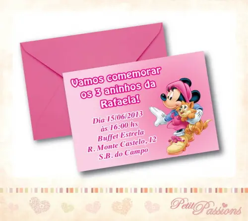 Convite Minnie