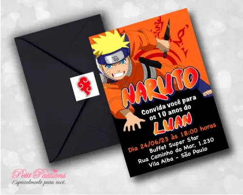 Convite Naruto