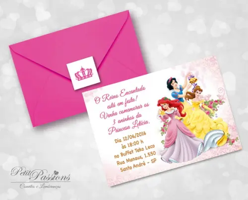 Convite Princesas