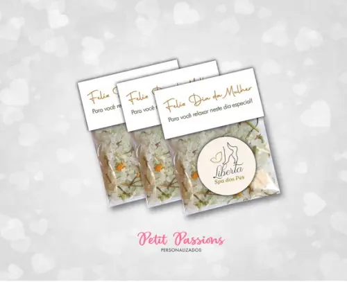 Escalda Pés Lapela Personalizado - Camomila - 25 Gramas