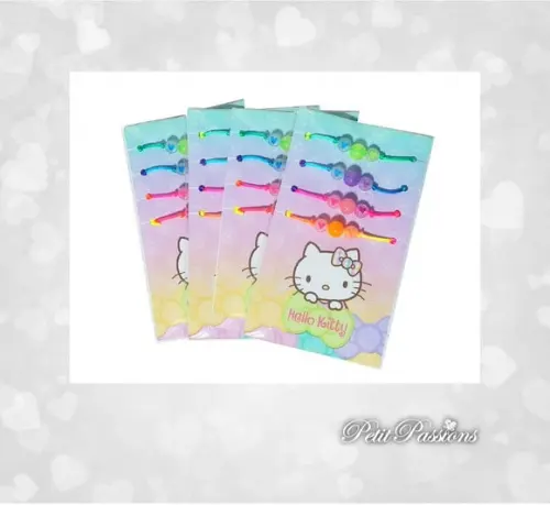 Kit 4 Pulseiras da Amizade - Brilham no Escuro - Hello Kitty