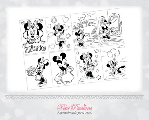 Kit para Colorir - Minnie