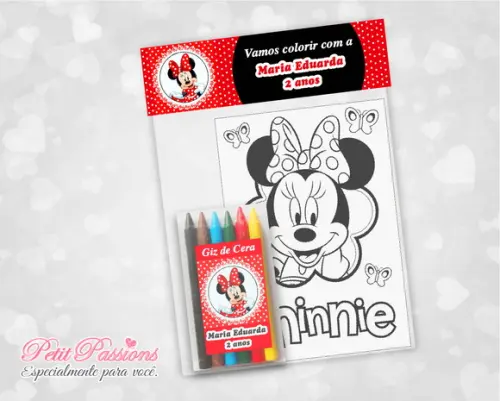 Kit para Colorir - Minnie