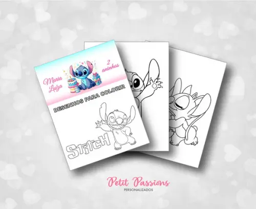 Kit para Colorir - Stitch