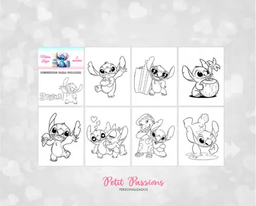 Kit para Colorir - Stitch