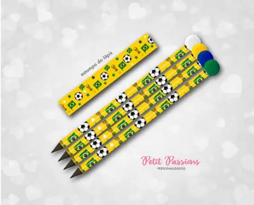 Lápis Copa do Mundo Brasil - Pompom