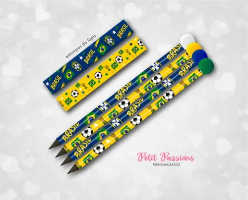 Lápis Copa do Mundo Brasil - Pompom
