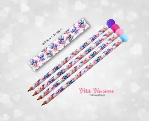 Lápis Stitch - Pompom