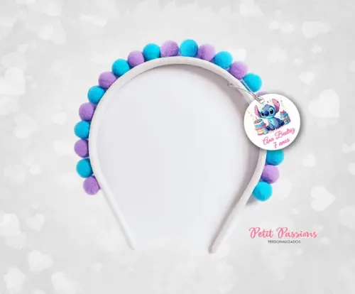 Lembrancinha Tiara Pompom Stitch