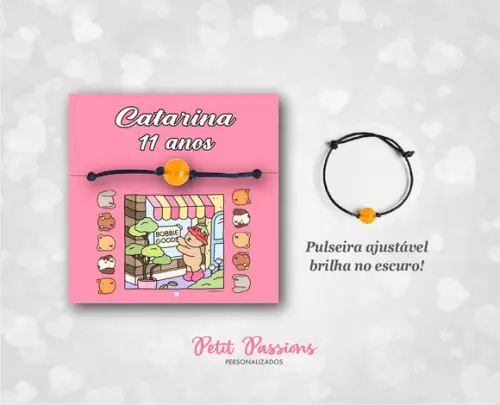 Pulseira Bobbie Goods - Brilha no Escuro - Lembrancinha