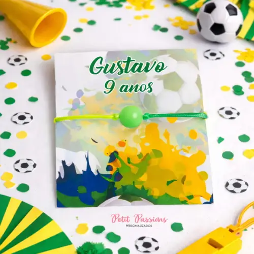 Pulseira Brilha no Escuro - Lembrancinha Brasil Copa