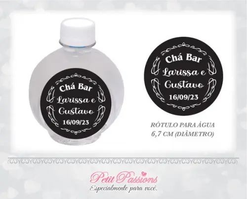 Rótulo Redondo Personalizado - Chá Bar