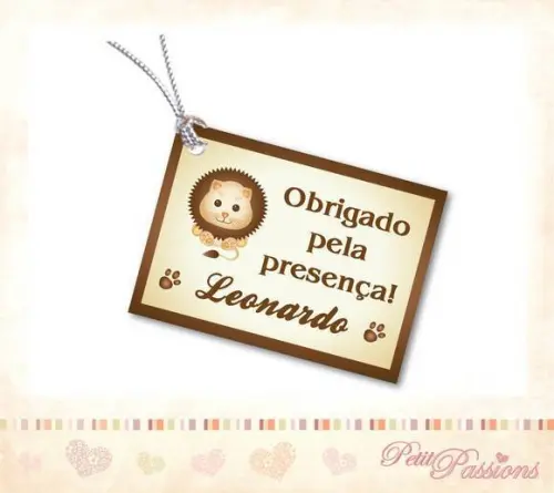 Tag Personalizado - Leãozinho