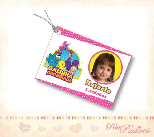 Tag Personalizado - Turma Galinha
