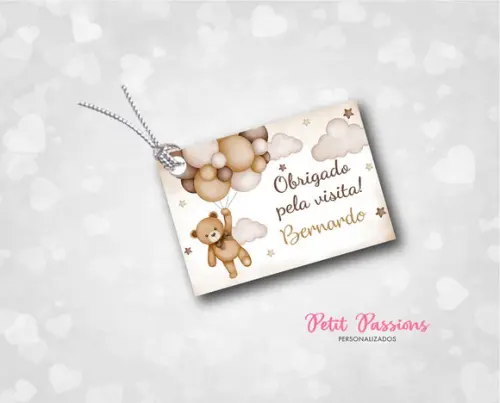 Tag Personalizado - Ursinho Bege