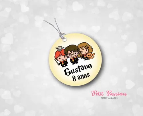 Tag Redonda 4,8 cm - Harry Potter
