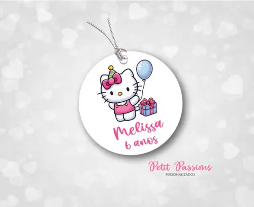 Tag Redonda 4,8 cm - Hello Kitty