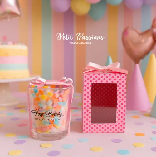Vela Aromática - Happy Birthday