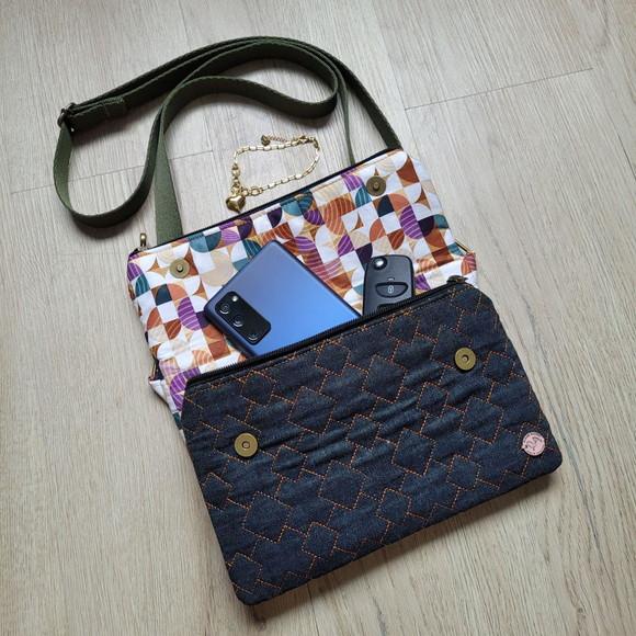 Bolsa Casual Transversal Bolso Duplo