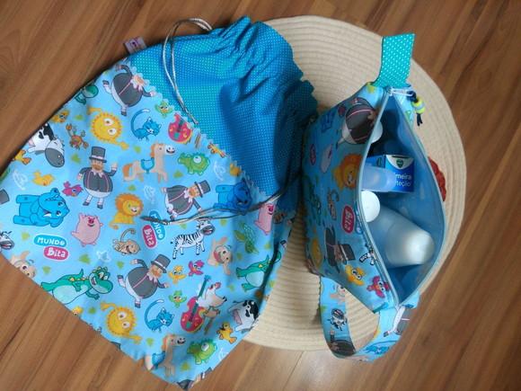 Kit Necessaire e Saquinho para Roupas