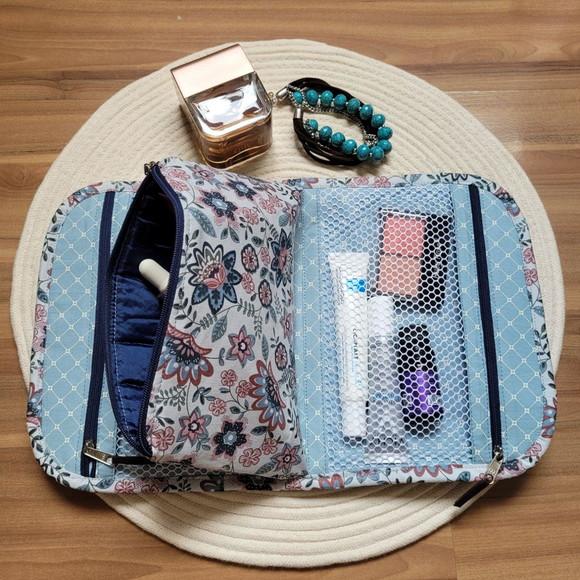 Necessaire  Tecido  Multiuso para maquiagem e esmalte