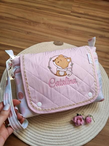 Necessaire Porta Fraldas e Lenço Umedecido