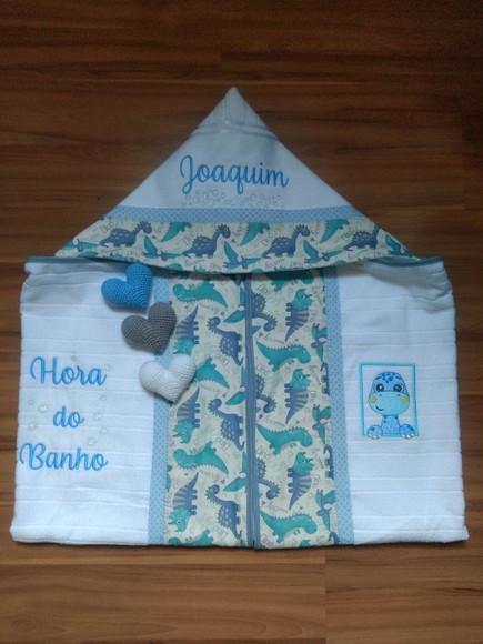 Toalha de Banho Bebe e Infantil com Capuz