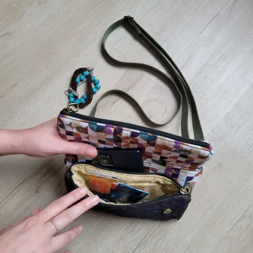 Bolsa Casual Transversal Bolso Duplo
