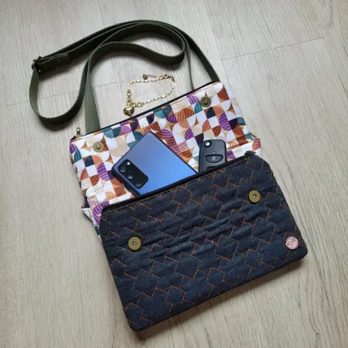 Bolsa Casual Transversal Bolso Duplo