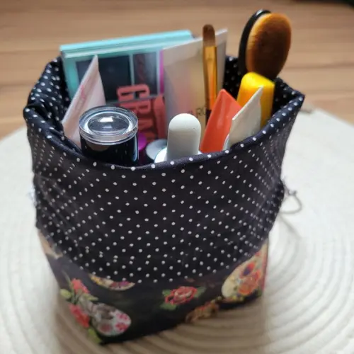 Necessaire Cestinha em Tecido