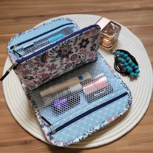 Necessaire Organizadora Premium em Tecido  Multiuso