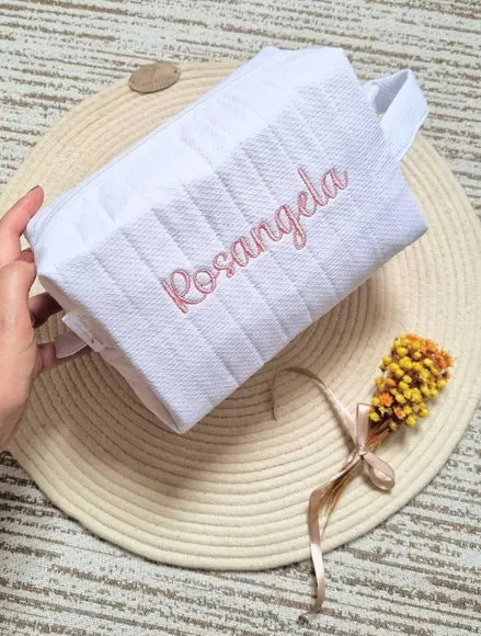 Necessaire Personalizada em Tecido Piquet