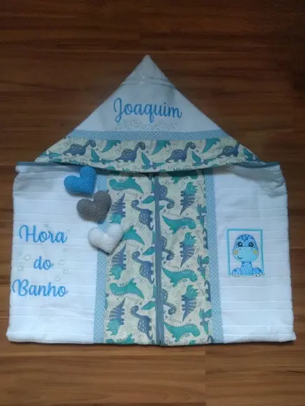 Toalha de Banho Bebe e Infantil com Capuz