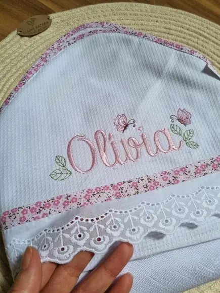 Toalha de Banho Fralda personalizada luxo