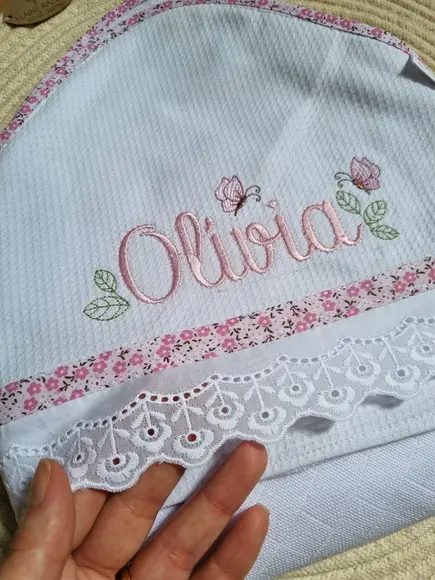 Toalha de Banho Fralda personalizada luxo