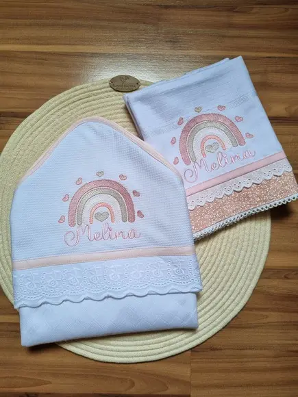 Toalha de Banho Fralda personalizada luxo