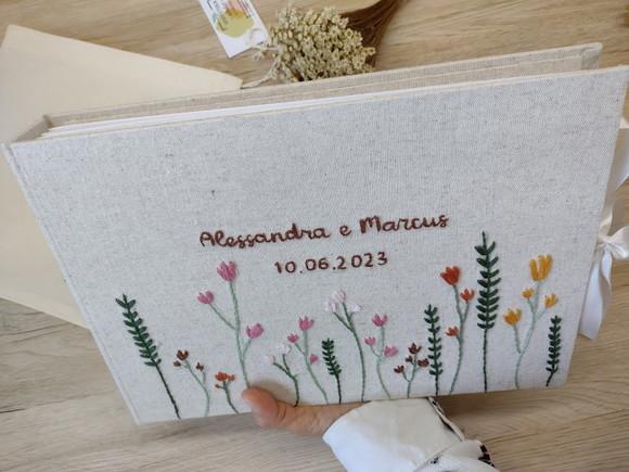 Álbum de Fotos A4 Casamento Floral