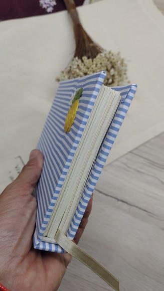 Caderno Bordado Limão Siciliano 10x15 A6