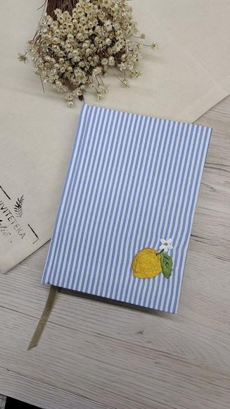 Caderno Bordado Limão Siciliano 10x15 A6