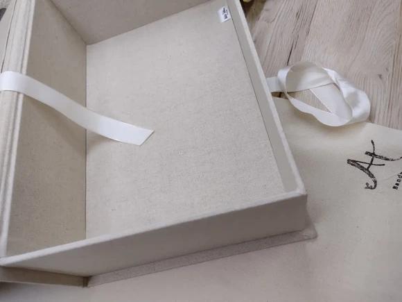 Caixa Batismo Bordada a Mão 30x20x8