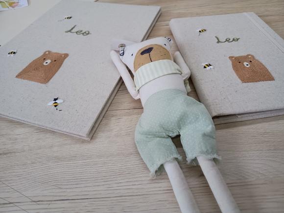Kit Porta Certidão de Nascimento e Vacina Urso