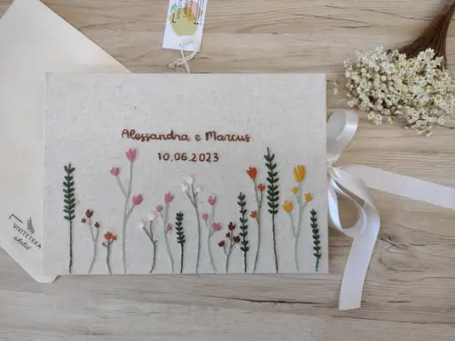 Álbum de Fotos A4 Casamento Floral