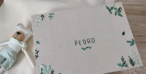 Álbum Folhinhas Bordado A4 Paisagem