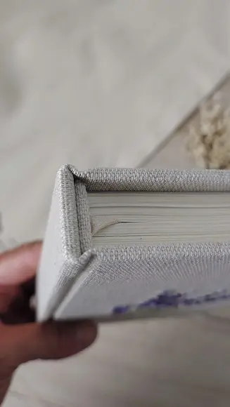 Caderno Bordado Lavanda 10x15cm