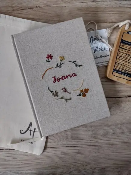 Caderno Personalizado Bordado a Mão A5
