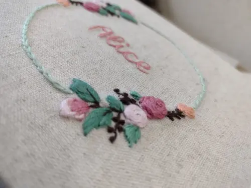 Caixa e Mini Álbum Flores Bordadas