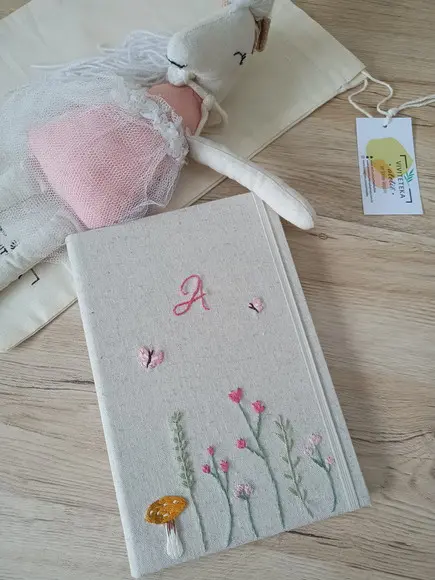Kit Livro Bebê+porta Caderneta Vacina Jardim Tulipa e Cogume